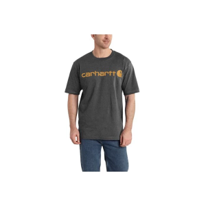 Men's Carhartt Loose Fit Heavyweight Logo Graphic T-Shirt Small Carbon Heather