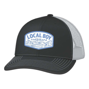 Kids' Local Boy Outfitters Fish Tails Trucker Snapback Hat One Size Charcoal/White