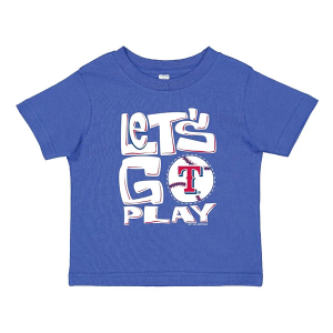 Baby Texas Rangers Let's Go Play T-Shirt 18 mo. Royal