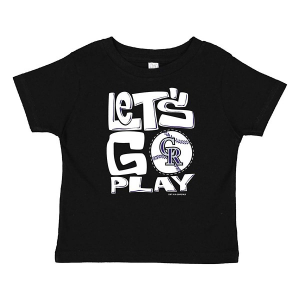 Baby Colorado Rockies Let's Go Play T-Shirt 12 mo. Black