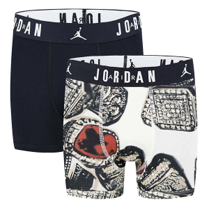 Boys' Jordan MVP Ring Boxer Briefs Underwear 2 Pack Small Sail