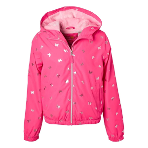 Girls' iApparel Foil Butterfly Windbreaker Toddler 4T Pink Glo