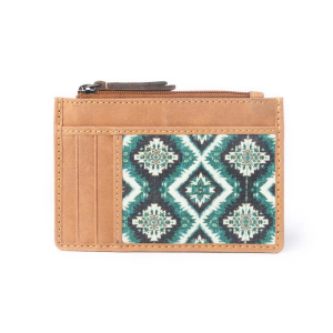 Myra Bag Desert Diamond Card Holder Brown and Green