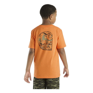 Boys' Carhartt Pocket Deer T-Shirt Large Exotic Orange Heather