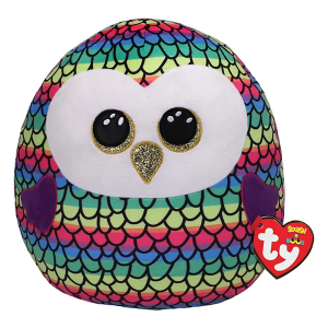 Ty Owen Owl Squish-A-Boos