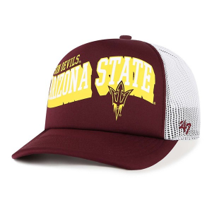 Arizona State Sun Devils 47 Brand Trucker Meander Adjustable Hat One Size Maroon