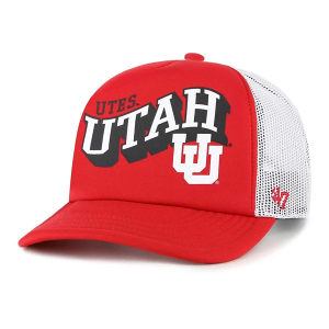 Utah Utes 47 Brand Trucker Meander Adjustable Hat One Size Red