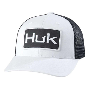Boys' Huk Classic Logo Trucker Snapback Hat One Size Heather Grey