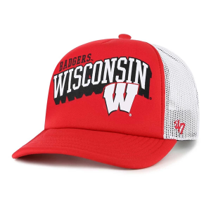 Wisconsin Badgers 47 Brand Trucker Meander Adjustable Hat One Size Red