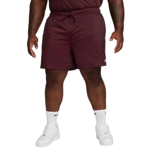 Men's Nike Club Woven Flow Shorts Large Burgundy Crush/White