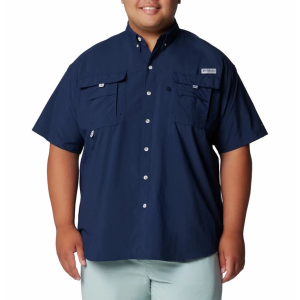 Men's Columbia Bahama II Button Up Shirt 2XLarge Collegiate Navy