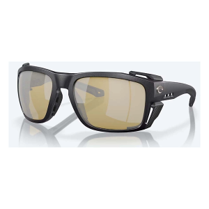 Men's Costa Del Mar King Tide 8 Polarized Sunglasses Black Pearl/Sunrise Silver Mirror Polarized Glass