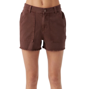Girls' O'Neill Charli Cargo Shorts Small Chocolate