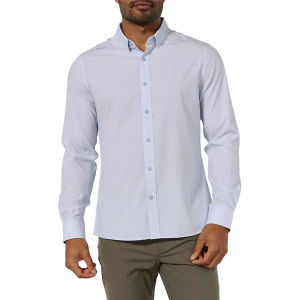 Men's 7 Diamonds Madden Long Sleeve Button Up Shirt Large White