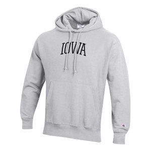 Iowa Hawkeyes Champion Hoodie Medium Heather Grey