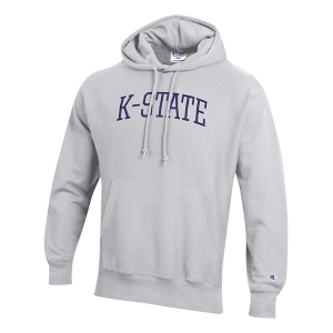 Kansas State Wildcats Champion Crew 2XLarge Heather Grey