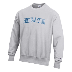 BYU Cougars Champion Crew Medium Heather Grey
