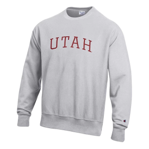Utah Utes Champion Crew Small Heather Grey
