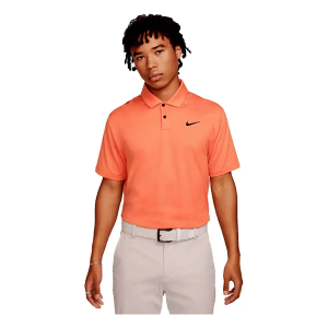 Men's Nike 2024 Dri-Fit Tour Polo Medium Orange/Black