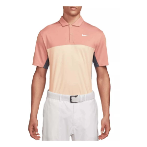 Men's Nike Dri-Fit Victory Block Polo Small Madder Root