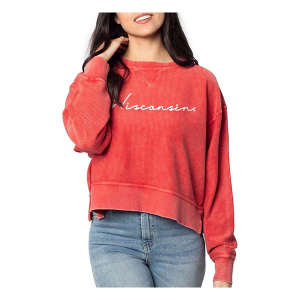 Wisconsin Badgers Chicka-D Women's Crew Large Red