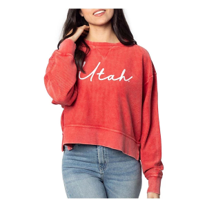 Utah Utes Chicka-D Women's Crew Large Red