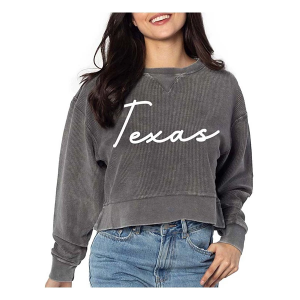 Texas Longhorns Chicka-D Women's Crew Small Charcoal