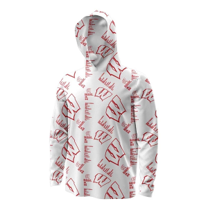 Wisconsin Badgers Under Armour Hoodie 3XLarge White