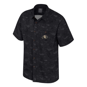 Colorado Buffaloes Colosseum Atmosphere Camp Button Up Small Black