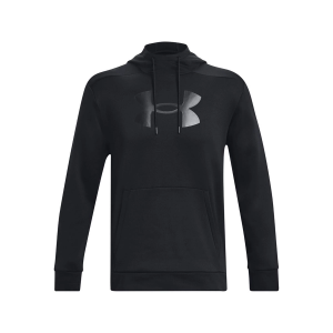 Men's Under Armour Armour Fleece Big Logo Hoodie Medium Black