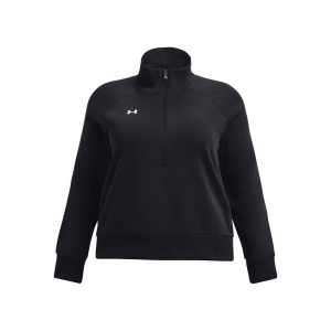 Women's Under Armour Rival Fleece Long Sleeve 1/2 Zip 1X Black