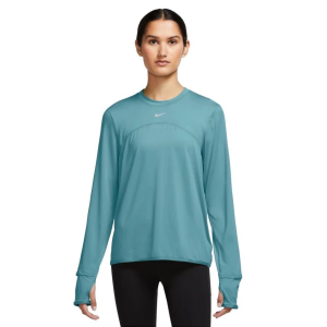 Women's Nike Nike Dri-FIT Swift Element UV Crewneck Sweatshirt Large Denim Turq/Reflective Silv