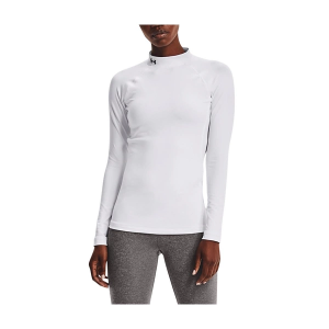 Women's Under Armour ColdGear Authentics Long Sleeve T-Shirt Small White/Black