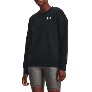 Women's Under Armour Essential Fleece Crewneck Sweatshirt XLarge Black