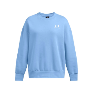 Women's Under Armour Icon Fleece Crewneck Sweatshirt Medium Horizon Blue/White