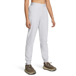 Women's Under Armour ArmourSport High-Rise Woven Joggers Medium Grey Heather White Regular