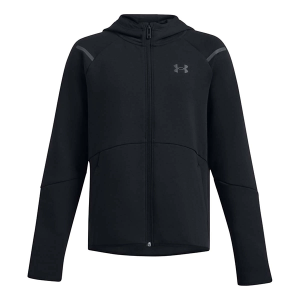 Kids' Under Armour Unstoppable Fleece Full-Zip Hoodie Large Black