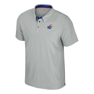 Kansas Jayhawks Colosseum Atomic Polo 2XLarge Ash