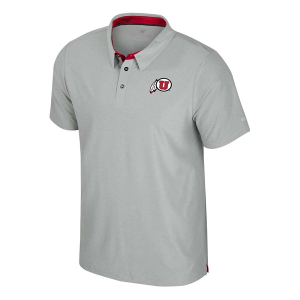 Utah Utes Colosseum Atomic Polo 2XLarge Ash