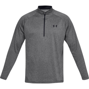 Men's Under Armour Tech 2.0 Long Sleeve 1/2 Zip Small Carbon Heather/Black