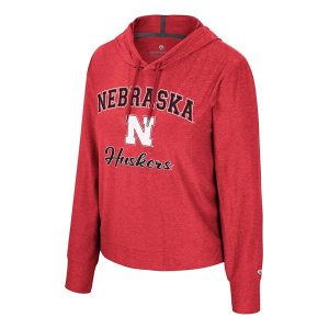 Nebraska Cornhuskers Colosseum Women's Skipper T-Shirt Large Red
