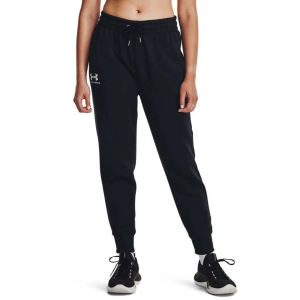 Women's Under Armour Essential Fleece Tapered Joggers Large Black Regular