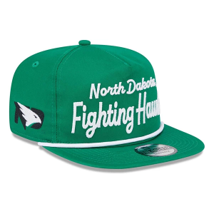 North Dakota Fighting Hawks New Era Team Golfer Adjustable Hat One Size Kelly Green