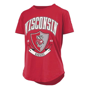 Wisconsin Badgers Pressbox Women's Buckler T-Shirt Large Red