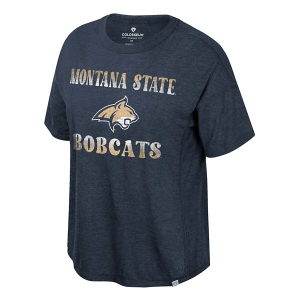 Montana State Bobcats Colosseum Women's Stereotypical Oversized T-Shirt XLarge Navy
