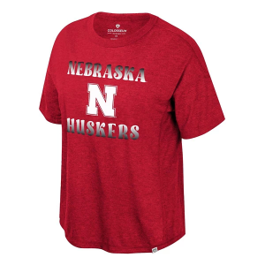 Nebraska Cornhuskers Colosseum Women's Stereotypical Oversized T-Shirt Small Red