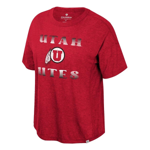 Utah Utes Colosseum Women's Stereotypical Oversized T-Shirt Large Red
