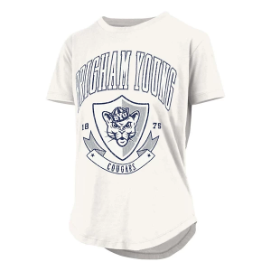 BYU Cougars Pressbox Women's Buckler T-Shirt Medium White