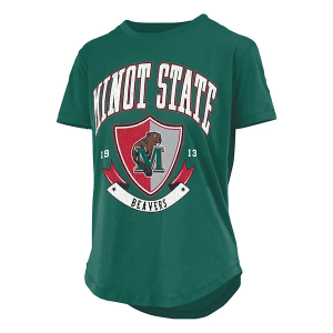 Minot State Beavers Pressbox Women's Buckler T-Shirt Small Dark Green