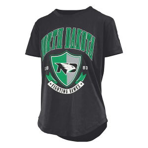 North Dakota Fighting Hawks Pressbox Women's Buckler T-Shirt XLarge Black